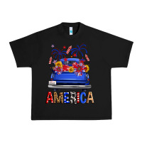 Black western fourth of july america truck Urban Heavy Tee - FaDigitalArtStudio