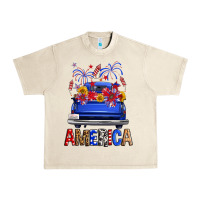 Sandshell western fourth of july america truck Urban Heavy Tee - FaDigitalArtStudio
