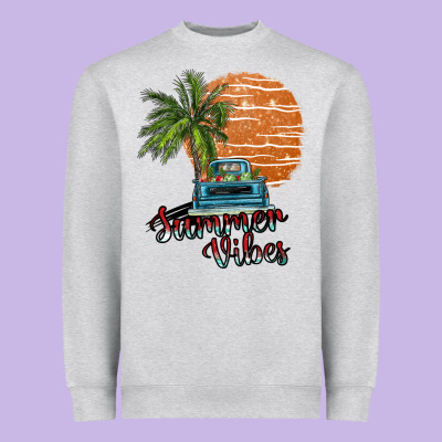 Summer Vibes Heavyweight Sweatshirt Designed By Sublimationcraftshop