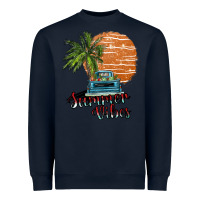 Navy summer vibes Heavyweight Sweatshirt - SublimationCraftShop