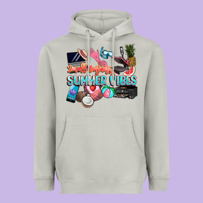 Small Businesses Summer Vibe Heavyweight Hoodie Designed By Nancycooperartshop