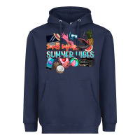 Navy small businesses summer vibe Heavyweight Hoodie - NancyCooperArtShop