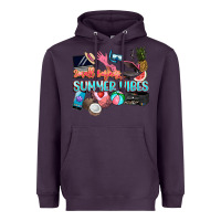 Plum small businesses summer vibe Heavyweight Hoodie - NancyCooperArtShop