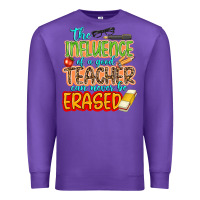 Purple the influence of a good teacher Premium Sweatshirt - NancyCooperArtShop