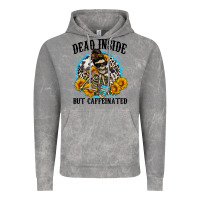 Cloud Rock dead inside but caffeinated Vintage Hoodie - Zillion Design Studio