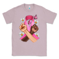 Lilac Breast Cancer Fist Daisy Butterfly Classic Tee - Artiststas