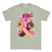 Matcha Breast Cancer Fist Daisy Butterfly Classic Tee - Artiststas