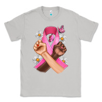 Moon Dust Breast Cancer Fist Daisy Butterfly Classic Tee - Artiststas