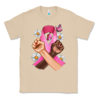 Mushroom Breast Cancer Fist Daisy Butterfly Classic Tee - Artiststas