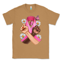 Toasted Coconut Breast Cancer Fist Daisy Butterfly Classic Tee - Artiststas