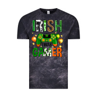 Cloud Black irish i was gamer st. patricks day Vintage Tee - Neo Western