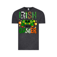 Vintage Black irish i was gamer st. patricks day Vintage Tee - Neo Western
