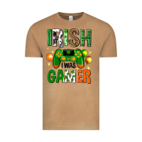 Irish I Was Gamer St. Patricks Day Vintage Tee | Teevron