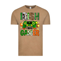 Vintage Coffee irish i was gamer st. patricks day Vintage Tee - Neo Western
