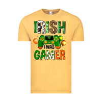Vintage Mustard irish i was gamer st. patricks day Vintage Tee - Neo Western