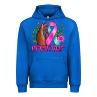 Cobalt Previvor Breast Cancer Urban Hoodie - NancyCooperArtShop