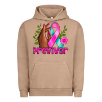 Pigment Burro Previvor Breast Cancer Urban Hoodie - NancyCooperArtShop