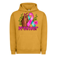 Pigment Peanut Butter Previvor Breast Cancer Urban Hoodie - NancyCooperArtShop