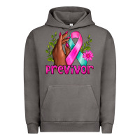 Pigment Tornado Previvor Breast Cancer Urban Hoodie - NancyCooperArtShop