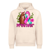 Sandshell Previvor Breast Cancer Urban Hoodie - NancyCooperArtShop