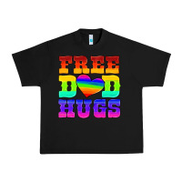 Black lgbtq free dad hugs Urban Heavy Tee - HRA Design Shop
