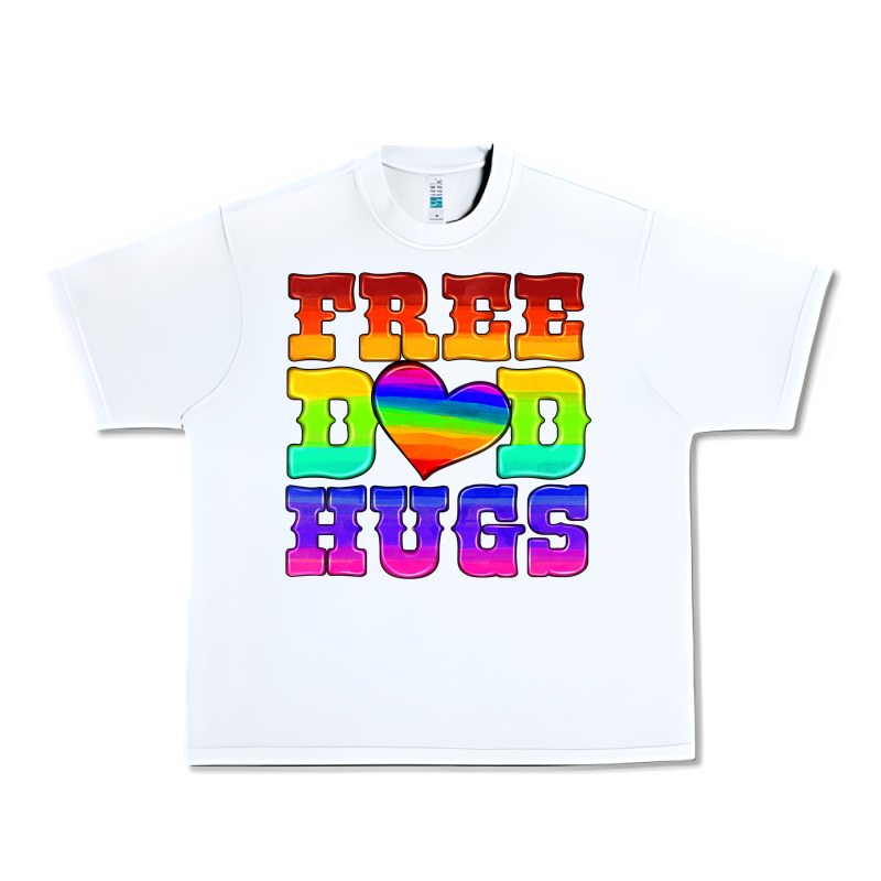 Lgbtq Free Dad Hugs Urban Heavy Tee by HRA Design Shop | Teevron