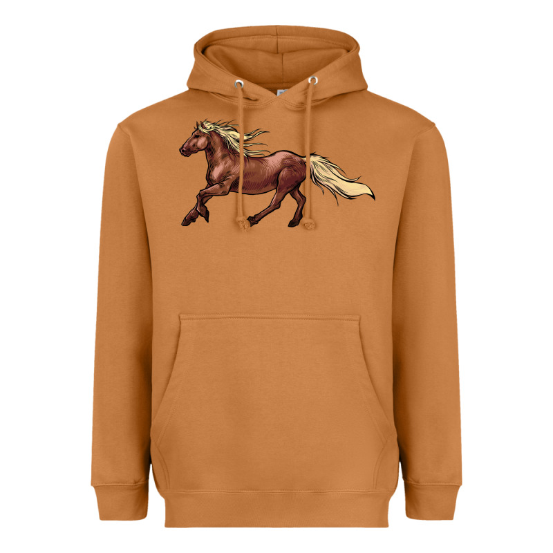 Running Horse Heavyweight Hoodie by NancyCooperArtShop | Teevron