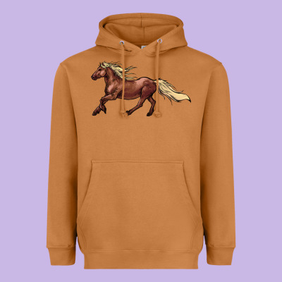 Running Horse Heavyweight Hoodie Designed By Nancycooperartshop