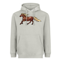 Moon Dust running horse Heavyweight Hoodie - NancyCooperArtShop