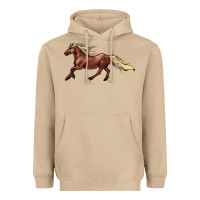 Mushroom running horse Heavyweight Hoodie - NancyCooperArtShop