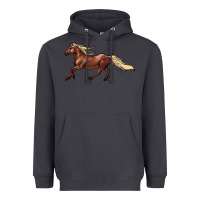 Smoke running horse Heavyweight Hoodie - NancyCooperArtShop
