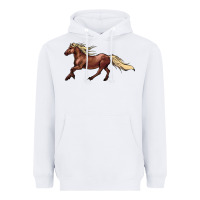 White running horse Heavyweight Hoodie - NancyCooperArtShop