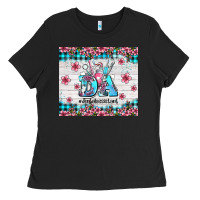 Black da dental assistant dentist element with flowers Ladies Tee - AdoDesignShop