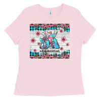 Bubblegum Pink da dental assistant dentist element with flowers Ladies Tee - AdoDesignShop