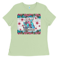 Matcha da dental assistant dentist element with flowers Ladies Tee - AdoDesignShop