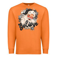 Carrot believe buffalo plaid white christmas santa claus Premium Sweatshirt - MaliasSmallBusiness