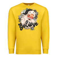 Lemon believe buffalo plaid white christmas santa claus Premium Sweatshirt - MaliasSmallBusiness