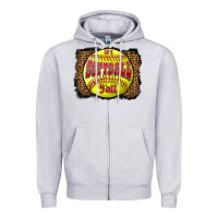 Heather Grey it's softball y'all Zipper Hoodie - LillyAllenDesigns