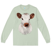 Matcha White Cute Calf Long Sleeve Tee - JahusDesignShop
