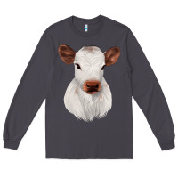 Smoke White Cute Calf Long Sleeve Tee - JahusDesignShop