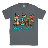 Charcoal Heather happy easter leopard cowhide turquoise cactus bunny's Classic Tee - JahusDesignShop