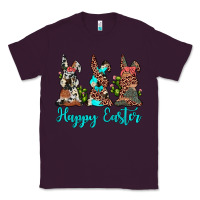 Plum happy easter leopard cowhide turquoise cactus bunny's Classic Tee - JahusDesignShop