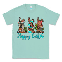 Seafoam happy easter leopard cowhide turquoise cactus bunny's Classic Tee - JahusDesignShop