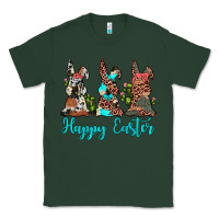 Sports Green happy easter leopard cowhide turquoise cactus bunny's Classic Tee - JahusDesignShop