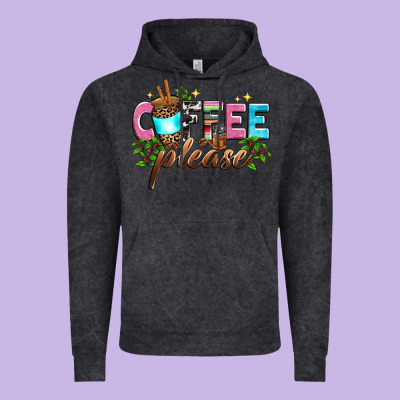 Coffee Please Vintage Hoodie Designed By Zillion Design Studio