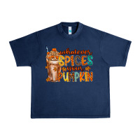 Navy whatever spices your pumpkin Urban Heavy Tee - RacoonDesign