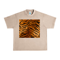 French Oak handdrawn tiger pattern Urban Heavy Tee - BarkalooDesign