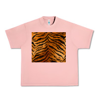 Salmon handdrawn tiger pattern Urban Heavy Tee - BarkalooDesign