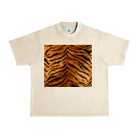 Sandshell handdrawn tiger pattern Urban Heavy Tee - BarkalooDesign