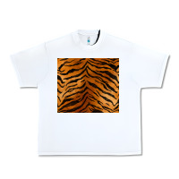 White handdrawn tiger pattern Urban Heavy Tee - BarkalooDesign